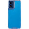 Blue Carbon Fiber Specialty Texture Material Moto G 5G (2024) Clear Case